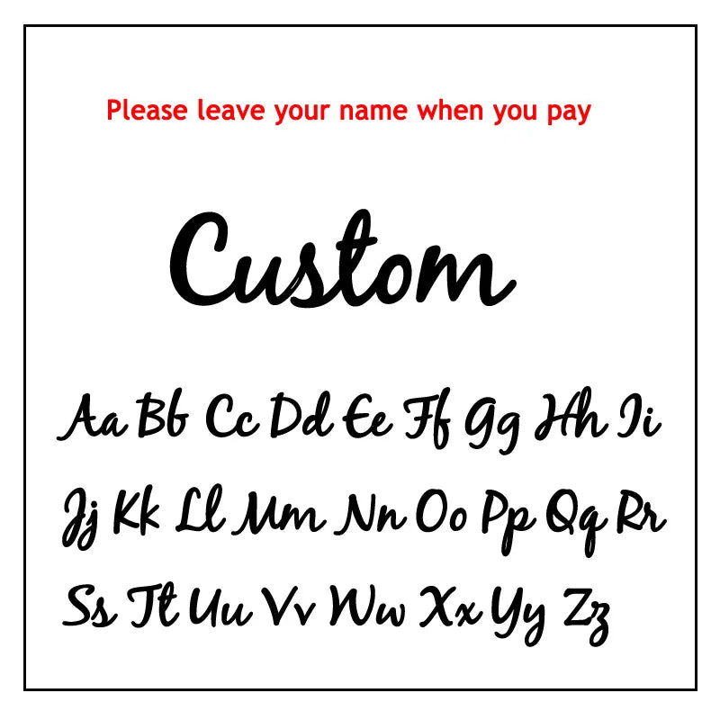 AURMONELLE Customized Stainless Steel Golden Name Necklace