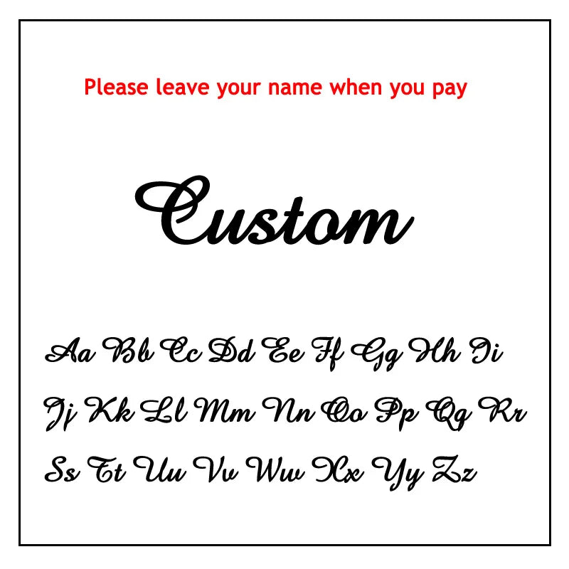 AURMONELLE Customized Stainless Steel Golden Name Necklace