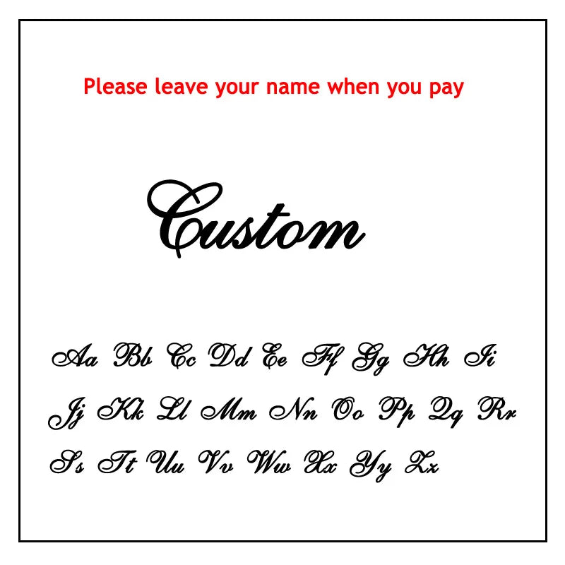 AURMONELLE Customized Stainless Steel Golden Name Necklace