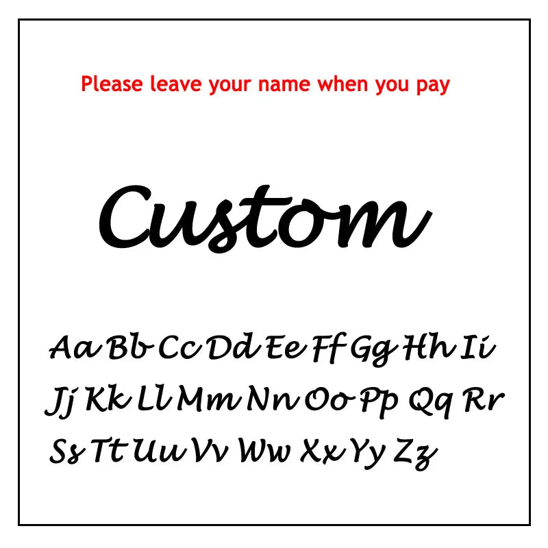 AURMONELLE Customized Stainless Steel Golden Name Necklace