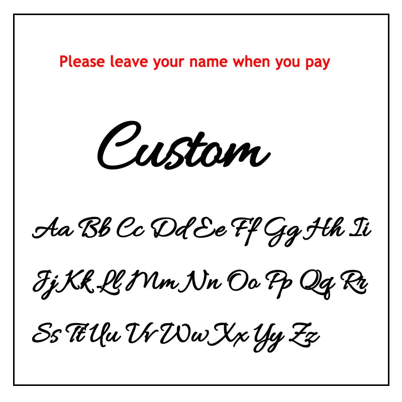 AURMONELLE Customized Stainless Steel Golden Name Necklace