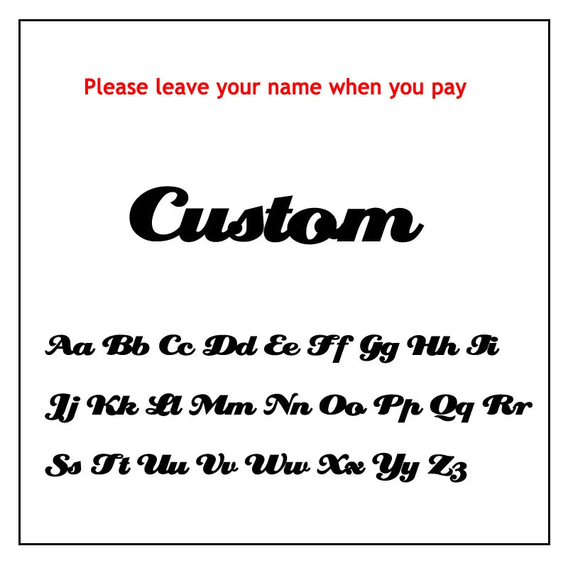 AURMONELLE Customized Stainless Steel Golden Name Necklace