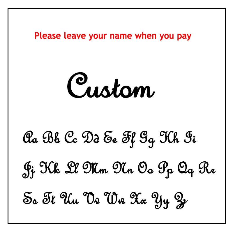 AURMONELLE Customized Stainless Steel Golden Name Necklace