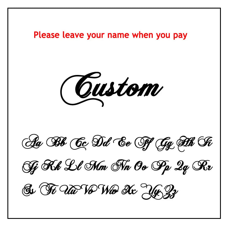 AURMONELLE Customized Stainless Steel Golden Name Necklace