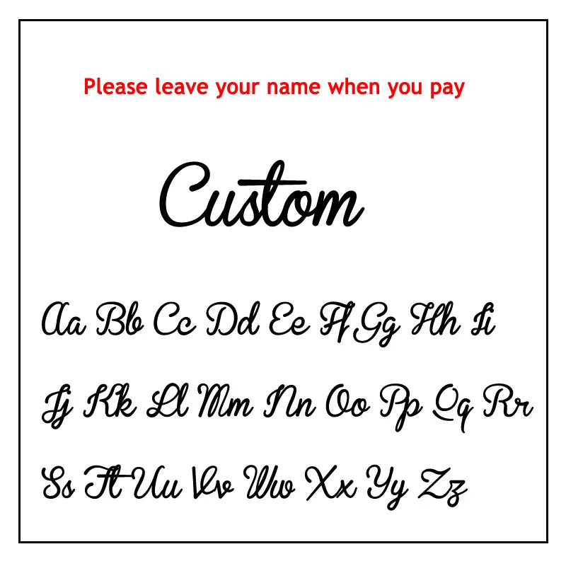 AURMONELLE Customized Stainless Steel Golden Name Necklace